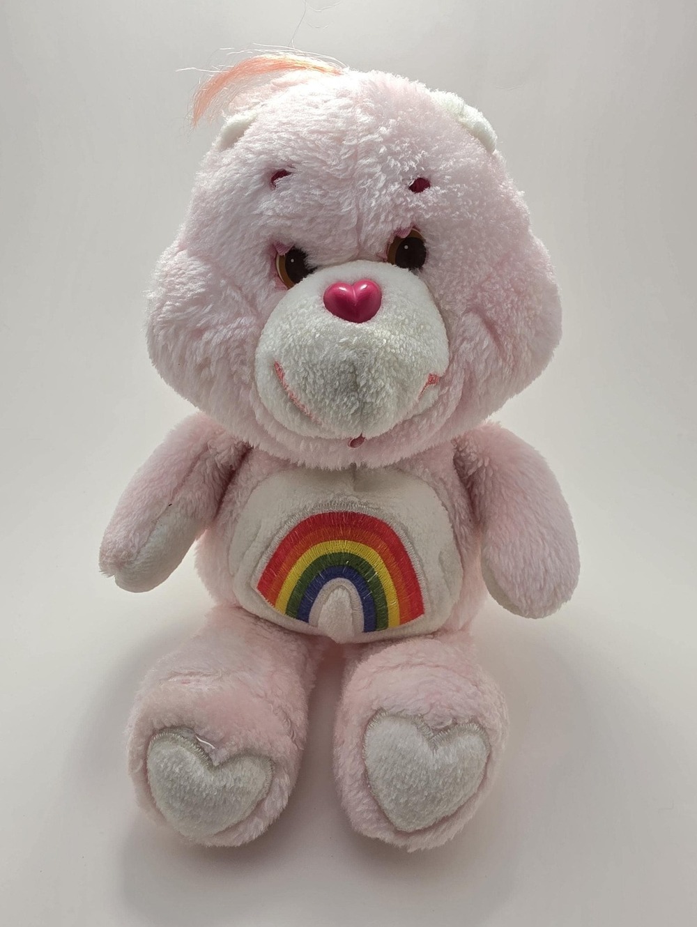 Care Bear Original 1983 Kenner Pink Cheer Bear Rainbow Plush Stuffed (12 inch)